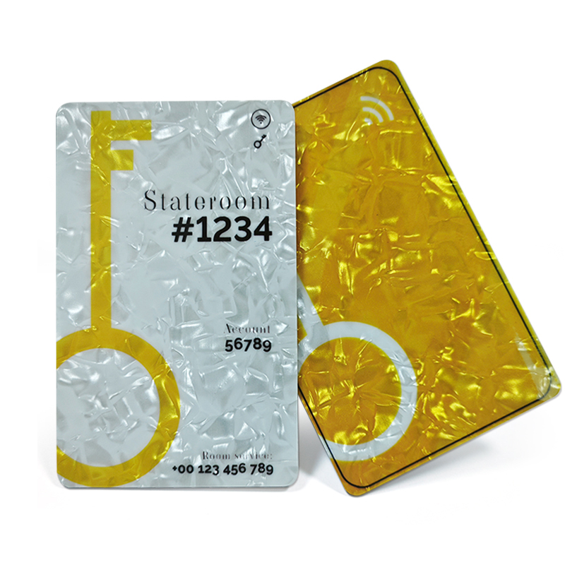 Luxurious Aesthetic Pearl Shell Hotel Key Card