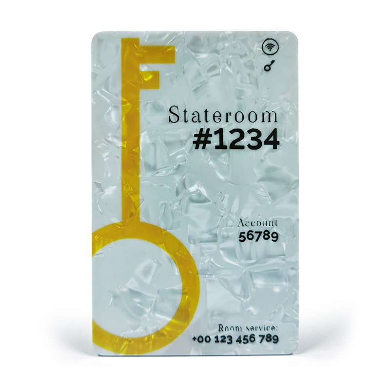 Luxurious Aesthetic Pearl Shell Hotel Key Card