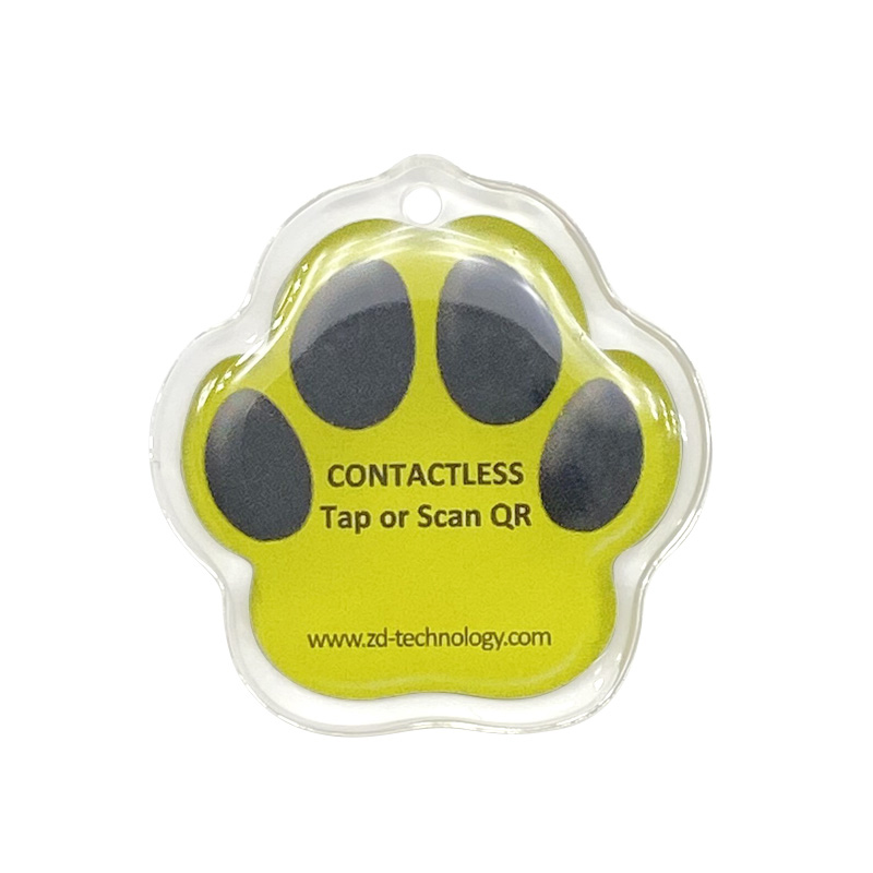 NFC dog Paw Pet RFID Tag