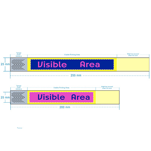 Printable RFID Tyvek Wristband
