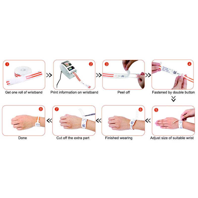 RFID thermal paper wristband