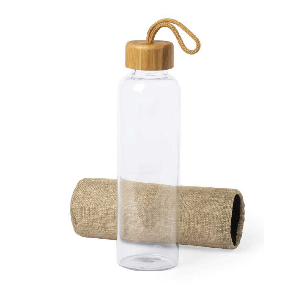 Glass Bottle with Sleeve - alternate view