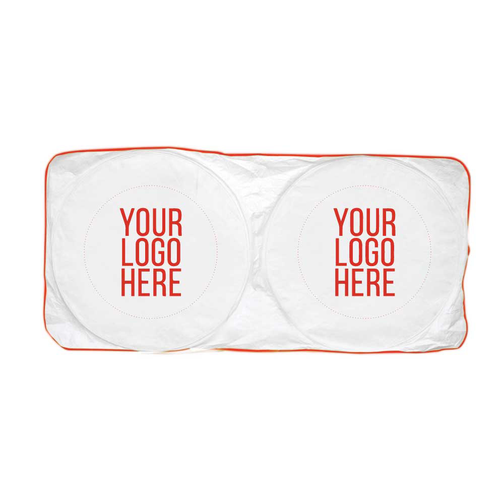 Sunshades for Cars in White Tyvek Material - alternate view