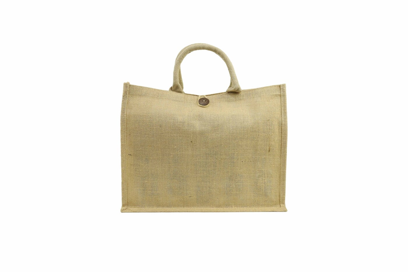 Jute Bag with Button Closure