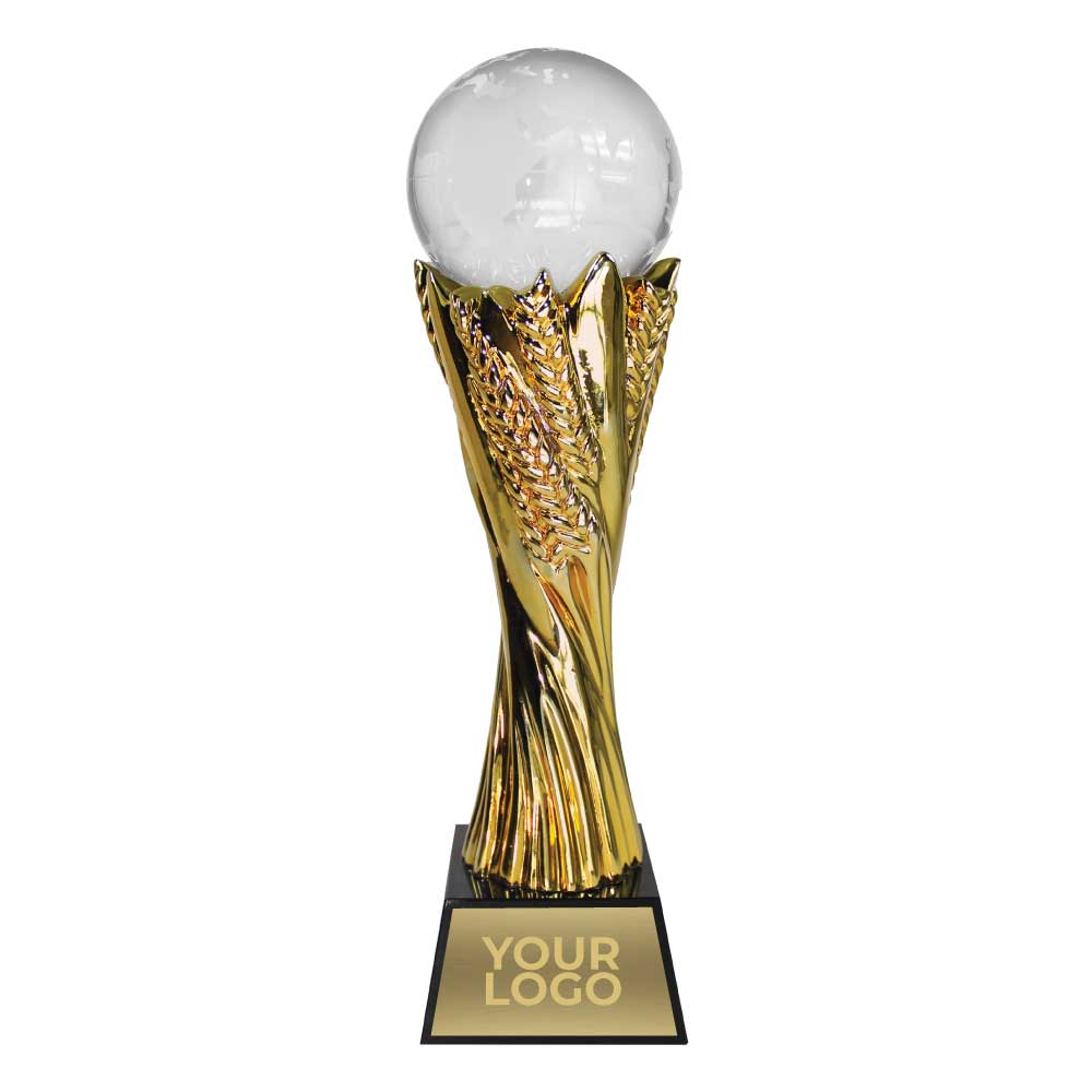 Crystal Globe Trophy - alternate view