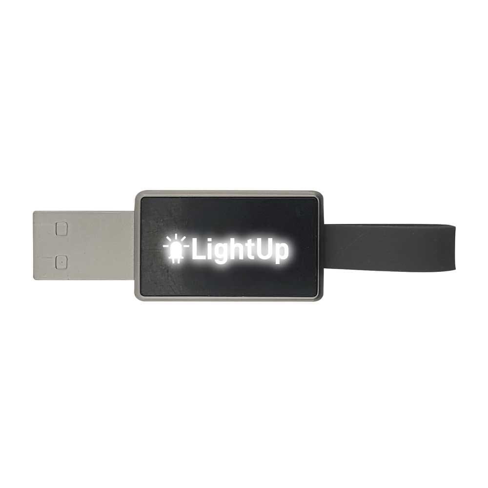 Light-Up Logo USB with Strap - alternate view