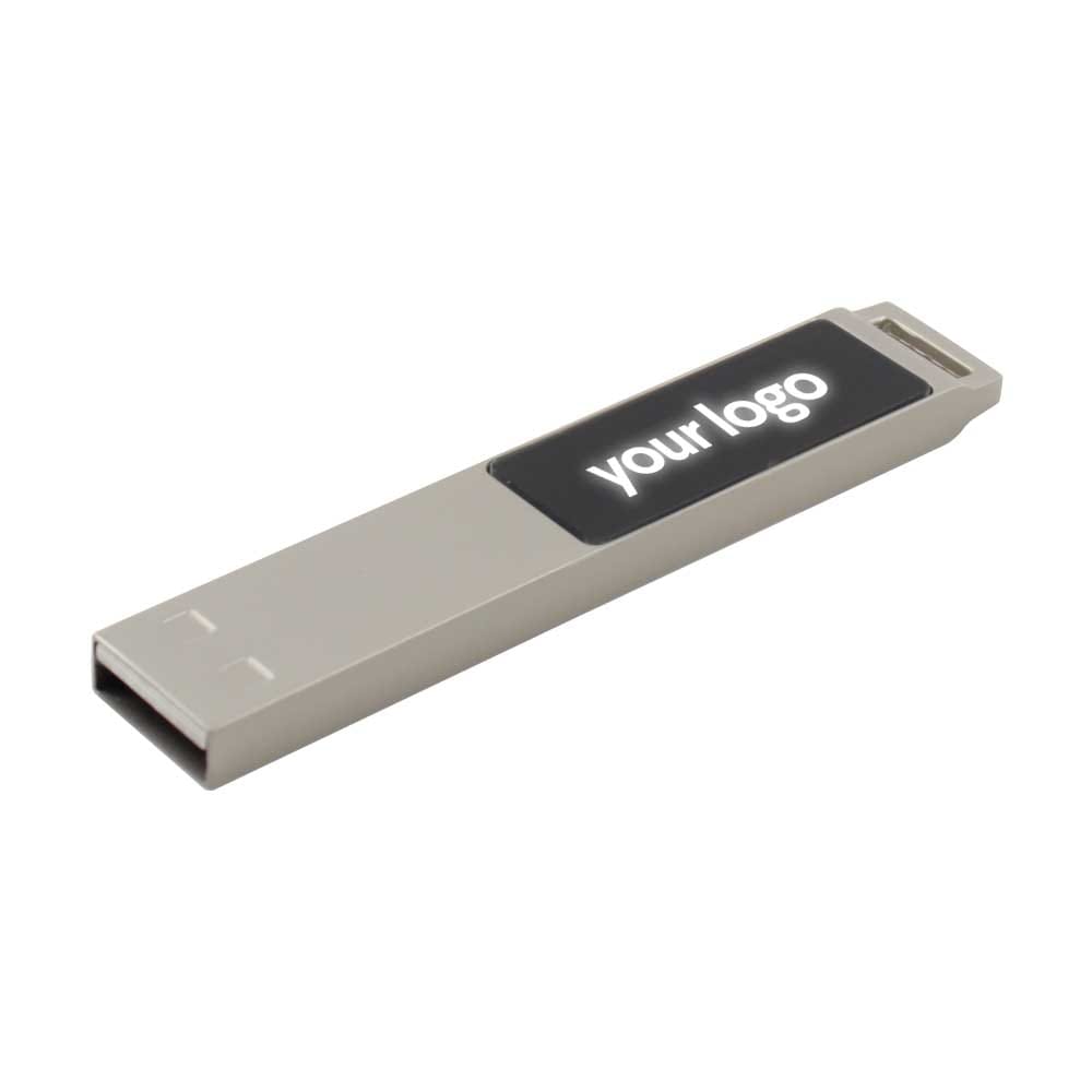 Light-Up Silver Metal 16GB USB - alternate view