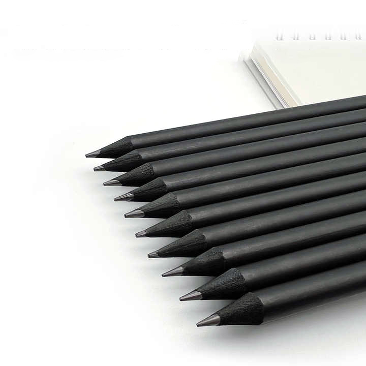 Black Wood Resin Student Business Hotel Pencil Ordinary - alternate view