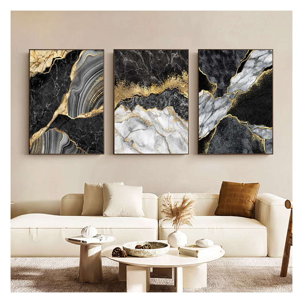Modern Abstract Canvas Print, 3-Piece
