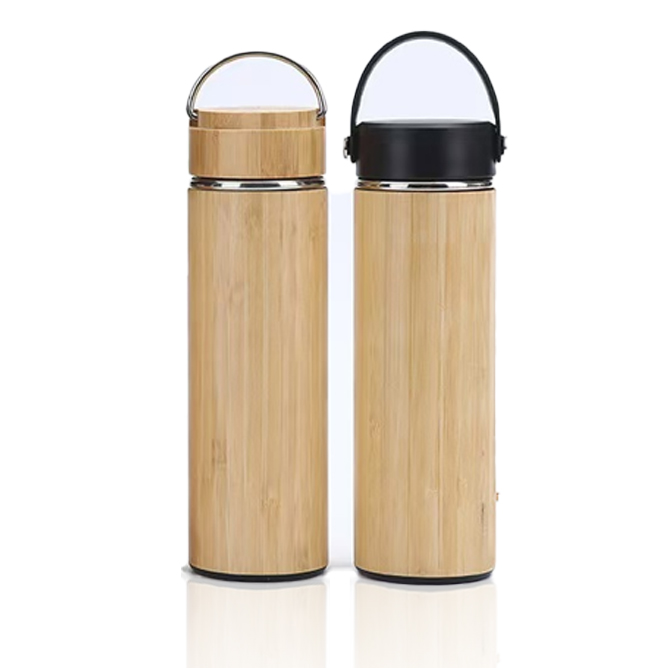 Bamboo shell thermos cup 500ml