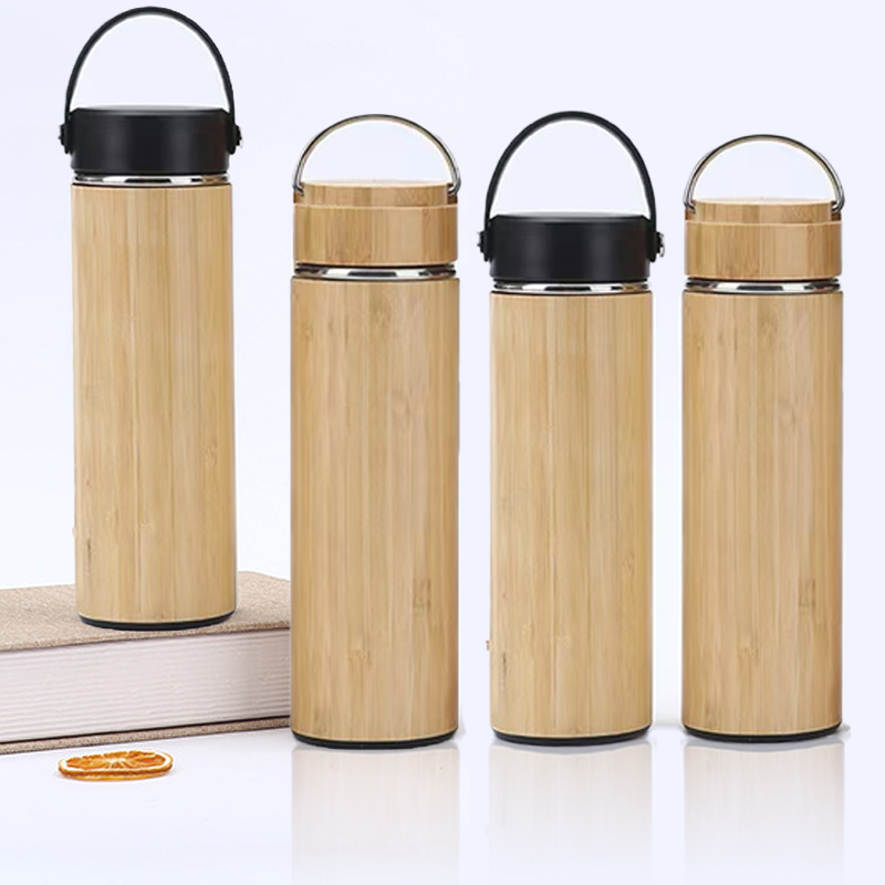 Bamboo shell thermos cup 500ml - alternate view