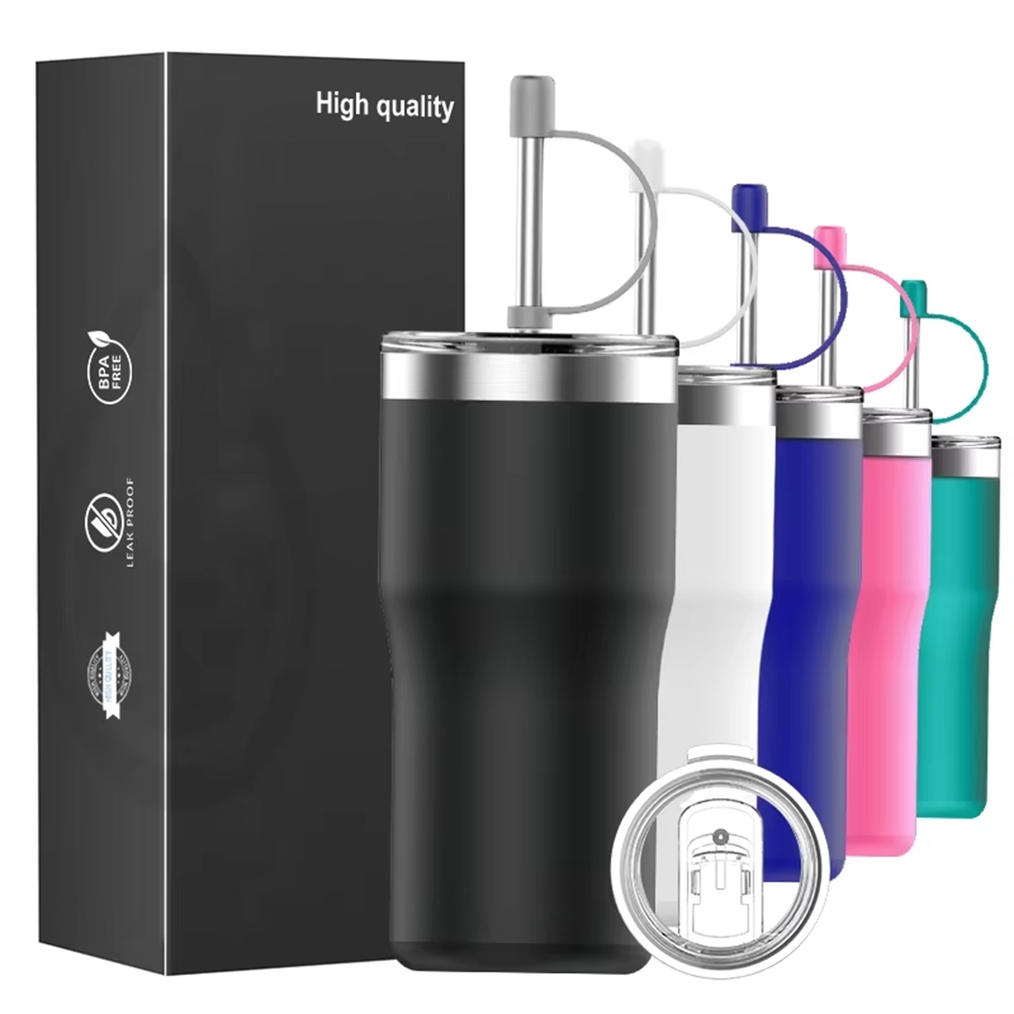 Tumbler Stainless Steel Coffee Mug with Lid Double Wall Vacuum Insulated Car Cup Vacuum