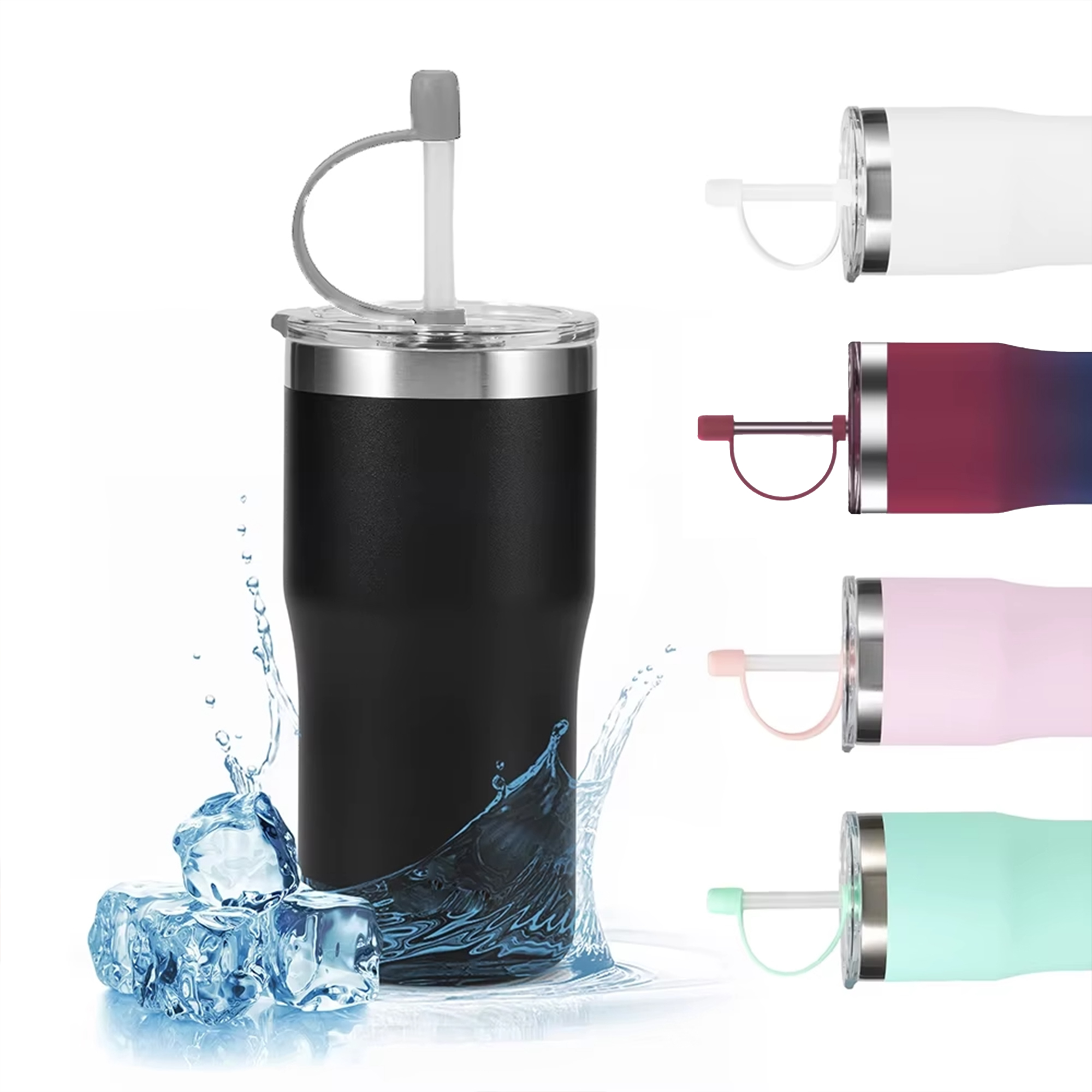 Tumbler Stainless Steel Coffee Mug with Lid Double Wall Vacuum Insulated Car Cup Vacuum - alternate view