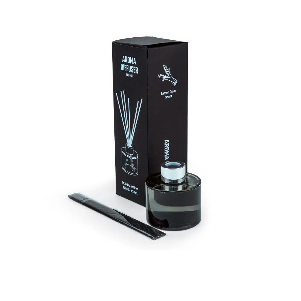Aroma Reed Diffuser with Lemon Grass Scent 100ml & 6 Pcs Sticks - alternate view