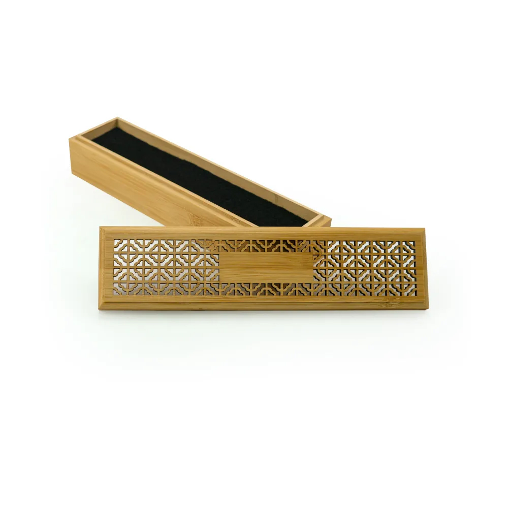 Wooden Incense Burner Holder with Drawer Includes 10 Pcs Oud Sticks - alternate view