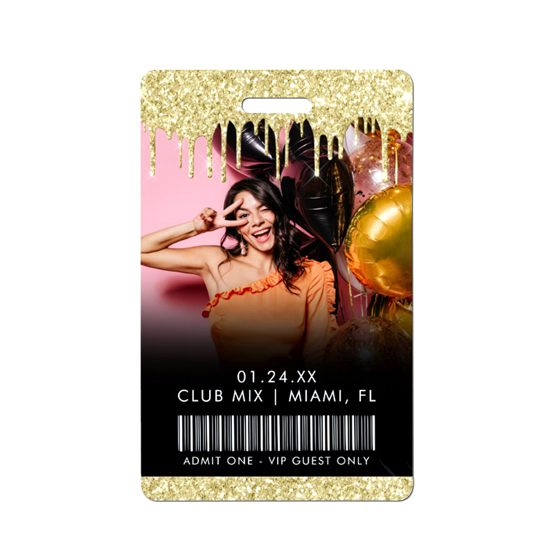 Custom VIP Pass Badge MIFARE Ultralight EV1 Festival Event ID Badge - alternate view