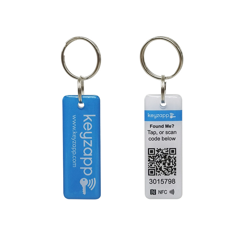 Waterproof Epoxy nfc id Tag with qr code - alternate view