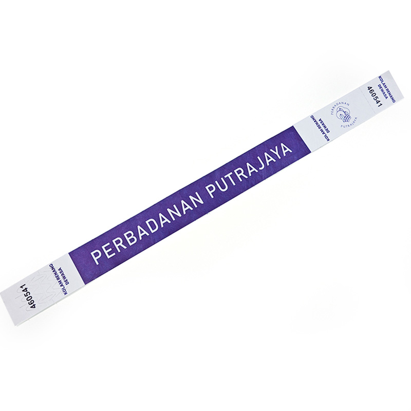 Adjustable NFC Tyvek Wristband