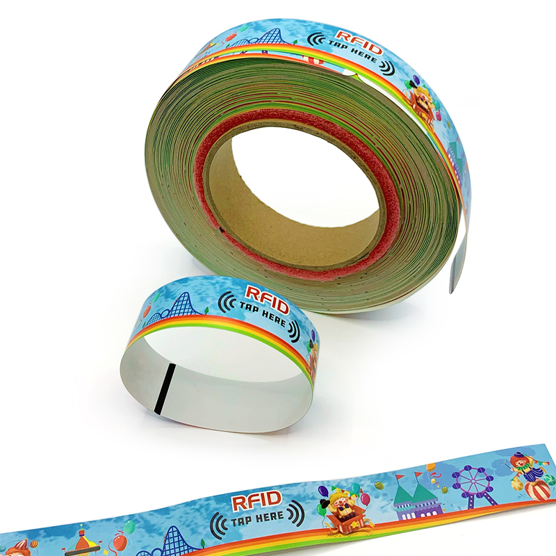 RFID thermal paper wristband - alternate view