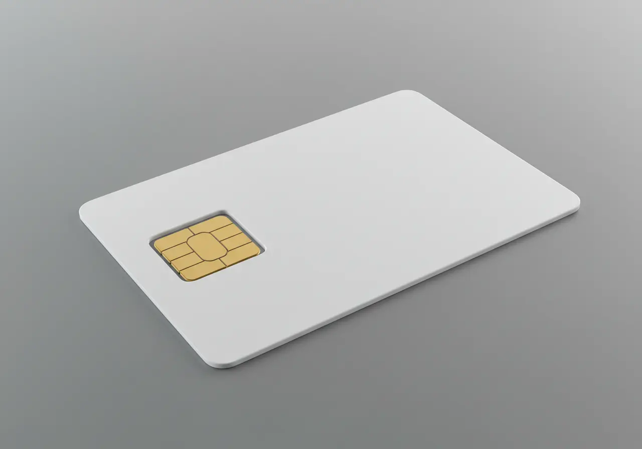 RFID access card with embedded chip
