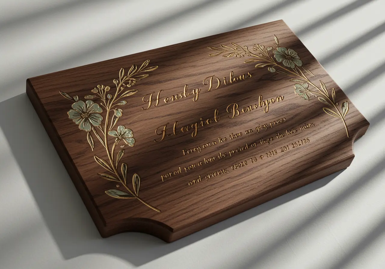 Custom-shaped plaque for special recognition