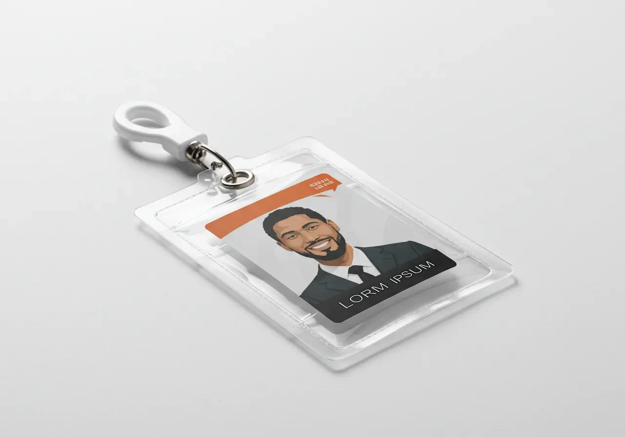 Badge holder PVC pouch with custom printing