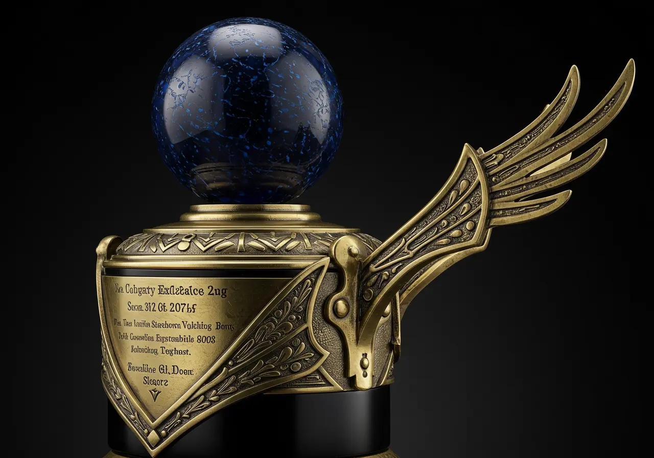 Custom-designed trophy for special event
